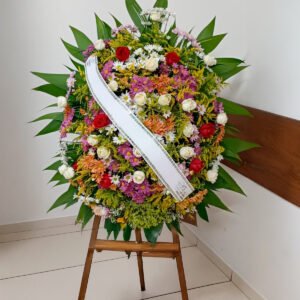 Coroa de Rosas + Flores do Campo (Mista)