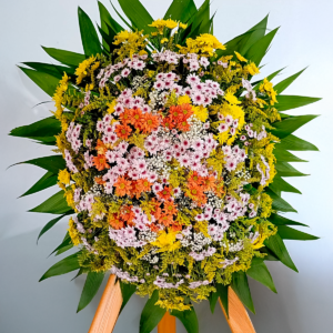Coroa de flores do campo
