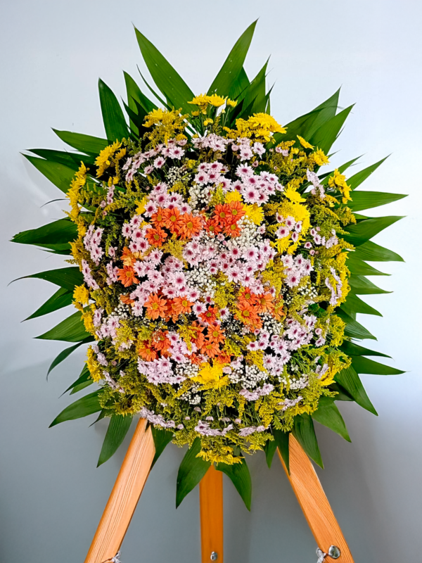 Coroa de flores do campo